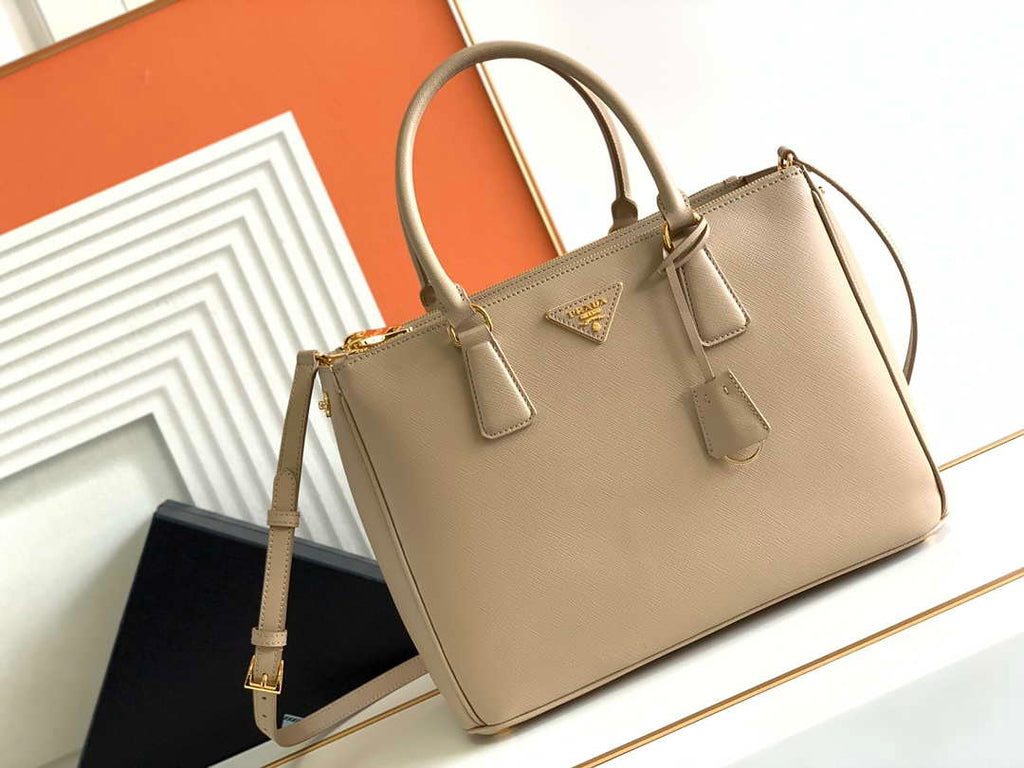 Prada 1BA274 Large Prada Galleria Saffiano leather bag Apricot