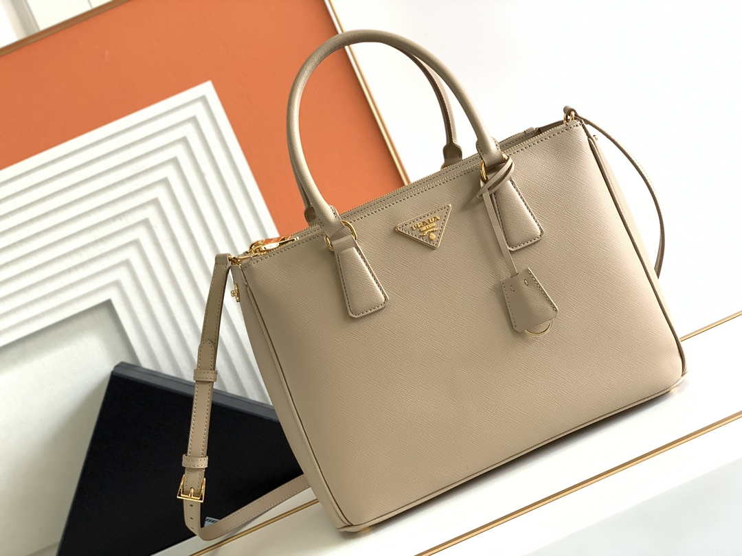 Prada 1BA274 Large Prada Galleria Saffiano leather bag Apricot