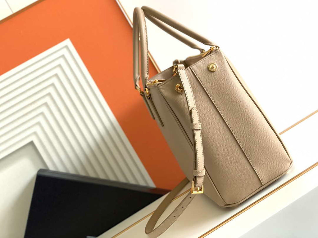 Prada 1BA274 Large Prada Galleria Saffiano leather bag Apricot