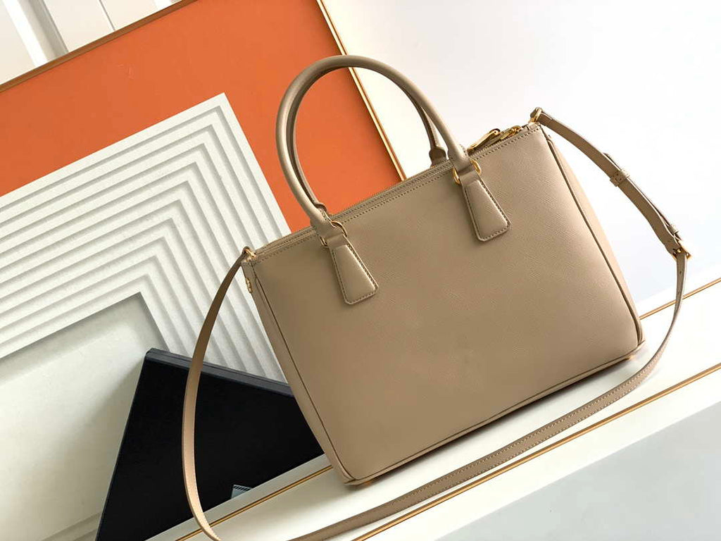 Prada 1BA274 Large Prada Galleria Saffiano leather bag Apricot