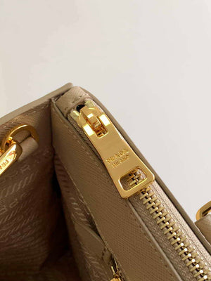 Prada 1BA274 Large Prada Galleria Saffiano leather bag Apricot - Default Title - View 7