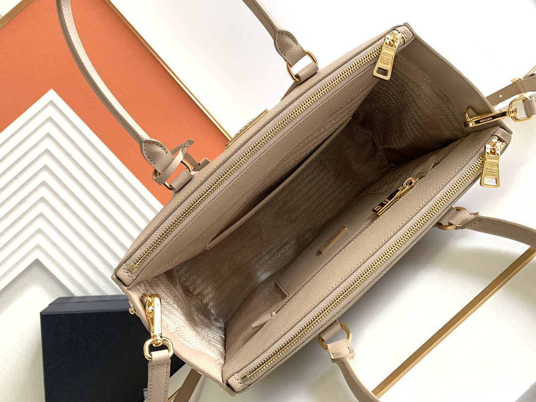 Prada 1BA274 Large Prada Galleria Saffiano leather bag Apricot