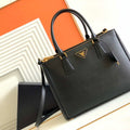 Prada 1BA274 Large Prada Galleria Saffiano leather bag Black - Default Title - View 1
