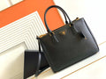 Prada 1BA274 Large Prada Galleria Saffiano leather bag Black