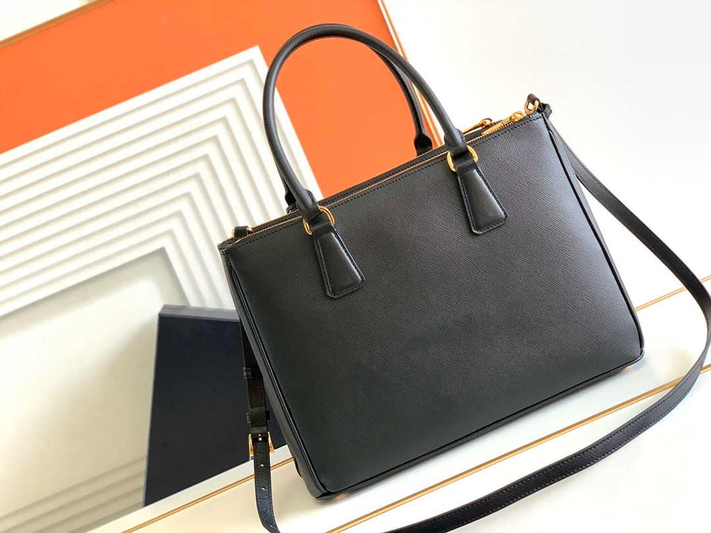 Prada 1BA274 Large Prada Galleria Saffiano leather bag Black