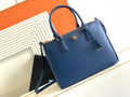 Prada 1BA274 Large Prada Galleria Saffiano leather bag Blue