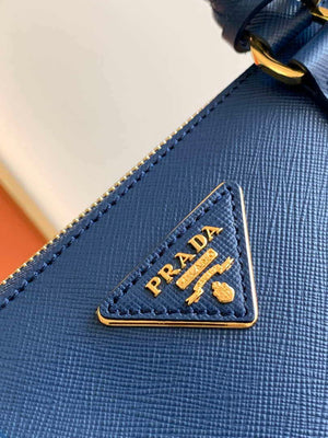 Prada 1BA274 Large Prada Galleria Saffiano leather bag Blue - Default Title - View 5