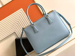 Prada 1BA274 Large Prada Galleria Saffiano leather bag Light Blue - Default Title - View 3