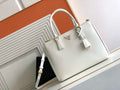 Prada 1BA274 Large Prada Galleria Saffiano leather bag White