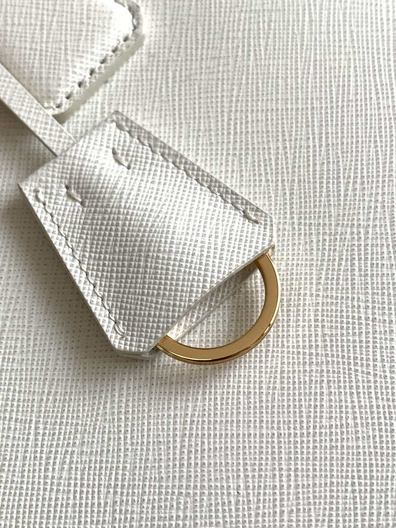 Prada 1BA274 Large Prada Galleria Saffiano leather bag White