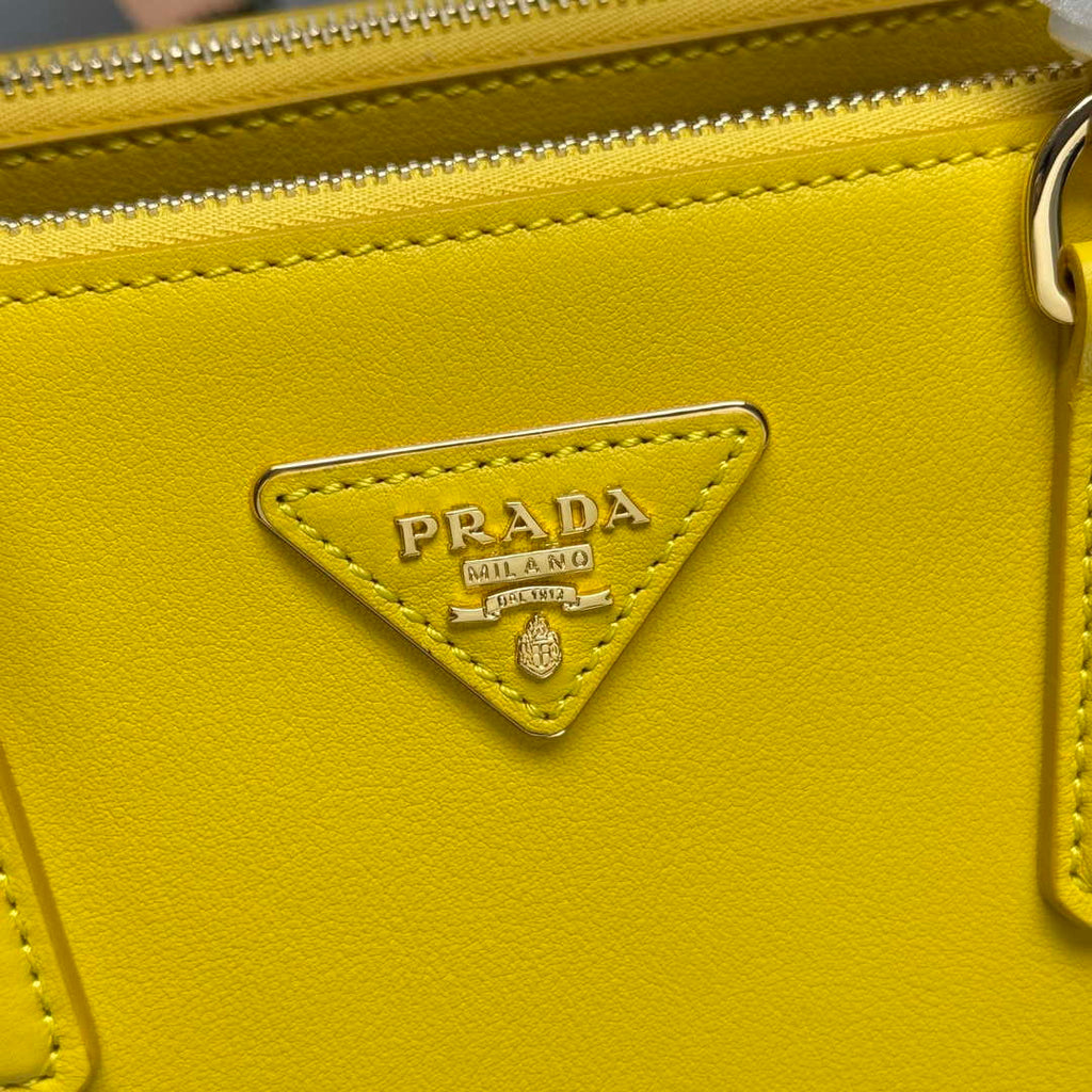 Prada 1BA274 Large Prada Smooth leather bag Yellow