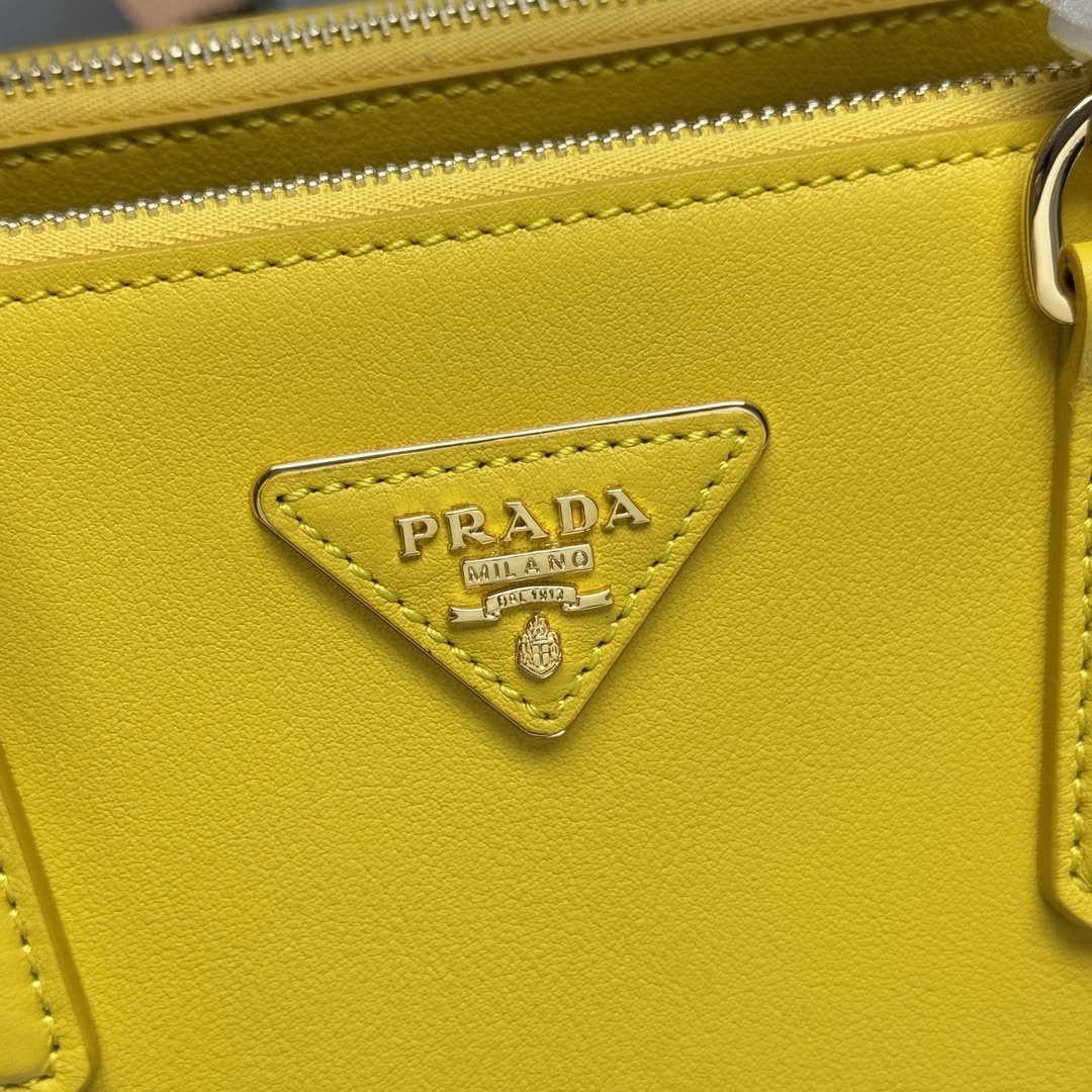 Prada 1BA274 Large Prada Smooth leather bag Yellow