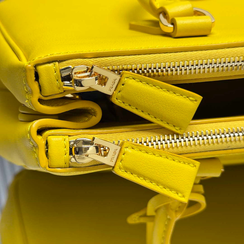 Prada 1BA274 Large Prada Smooth leather bag Yellow