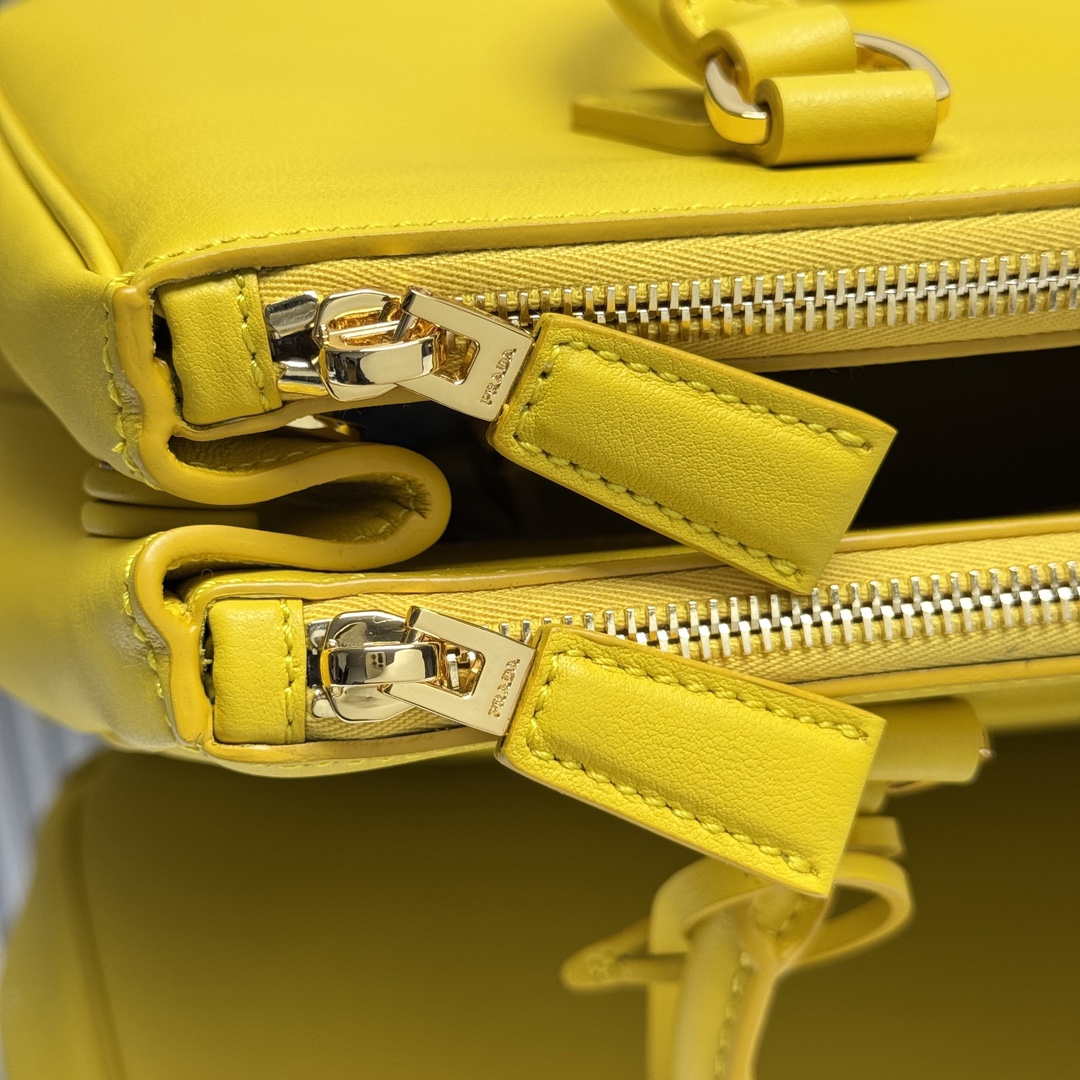 Prada 1BA274 Large Prada Smooth leather bag Yellow