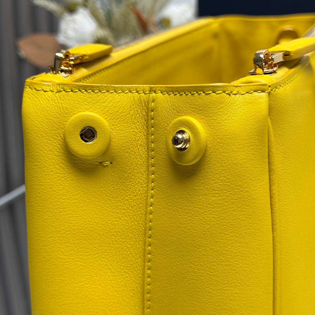 Prada 1BA274 Large Prada Smooth leather bag Yellow