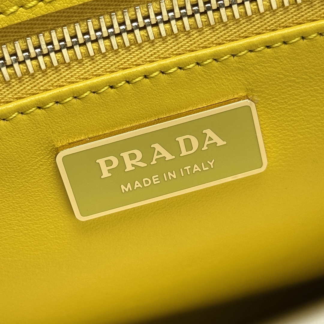 Prada 1BA274 Large Prada Smooth leather bag Yellow