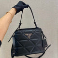 Prada 1BA311 Spectrum Small Leather Top Handle Bag Black - Default Title - View 1