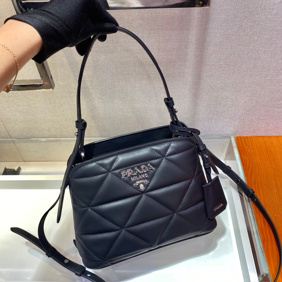 Prada 1BA311 Spectrum Small Leather Top Handle Bag Black - Default Title - View 3