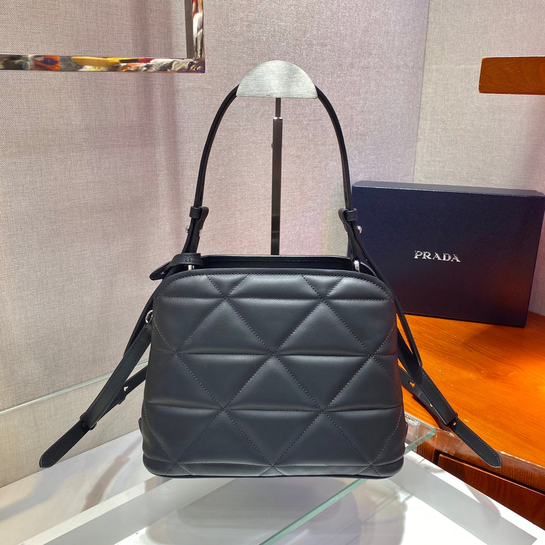 Prada 1BA311 Spectrum Small Leather Top Handle Bag Black - Default Title - View 4