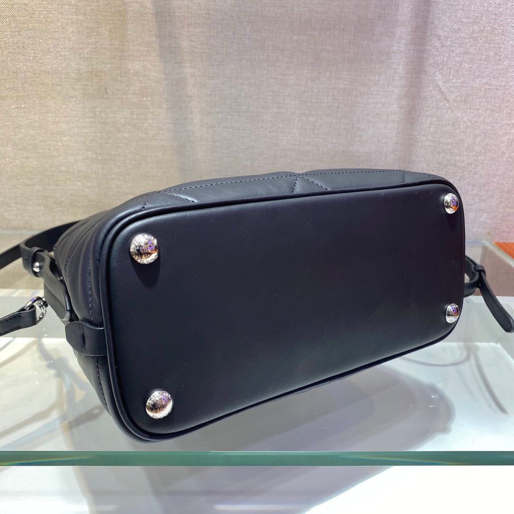 Prada 1BA311 Spectrum Small Leather Top Handle Bag Black