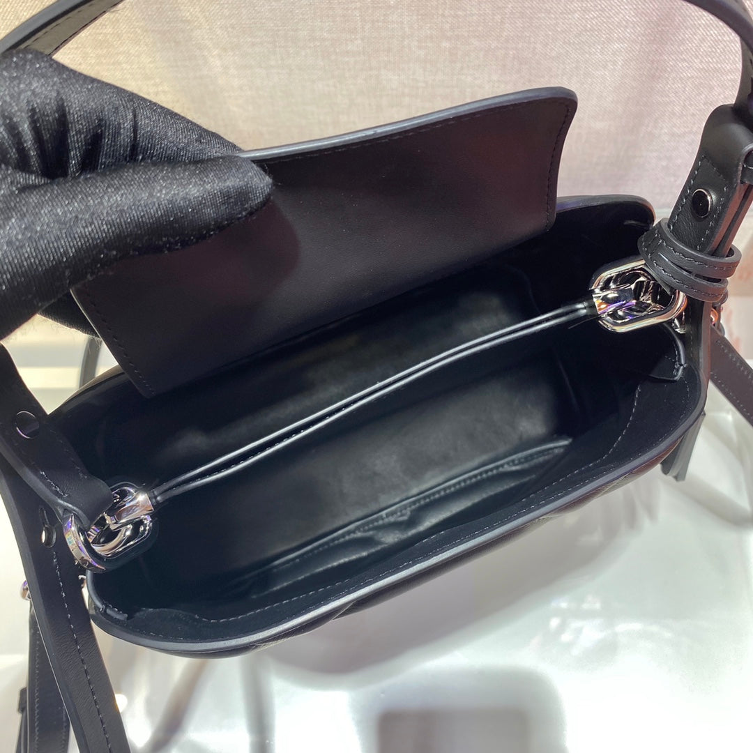 Prada 1BA311 Spectrum Small Leather Top Handle Bag Black - Default Title - View 7