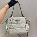 Prada 1BA311 Spectrum Small Leather Top Handle Bag White - Default Title - View 1