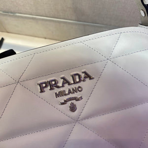 Prada 1BA311 Spectrum Small Leather Top Handle Bag White - Default Title - View 6