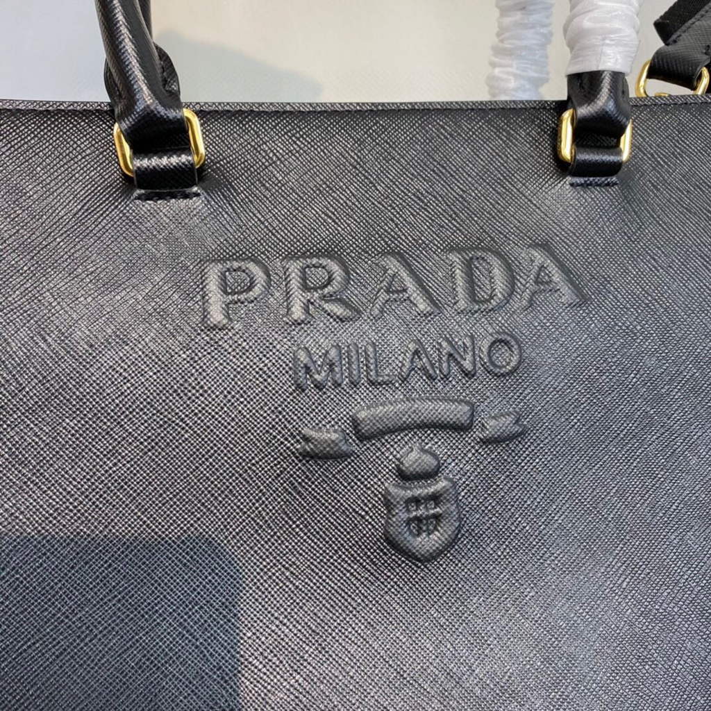 Prada 1BA337 Medium Saffiano leather handbag Black
