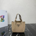 Prada 1BA349 Mini leather handbag Apricot Silver