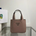 Prada 1BA349 Mini leather handbag Light Pink Silver