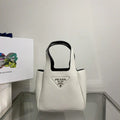 Prada 1BA349 Mini leather handbag White Silver