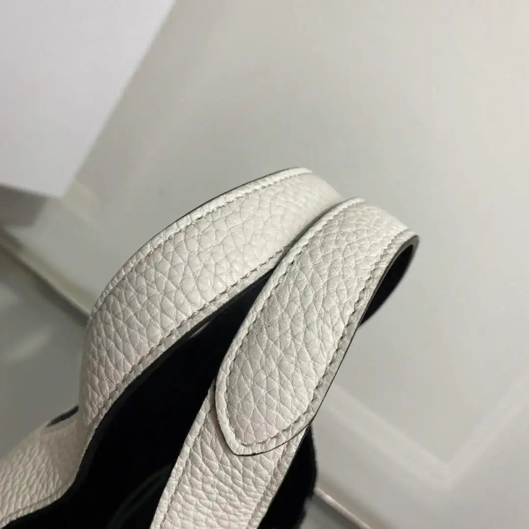 Prada 1BA349 Mini leather handbag White Silver