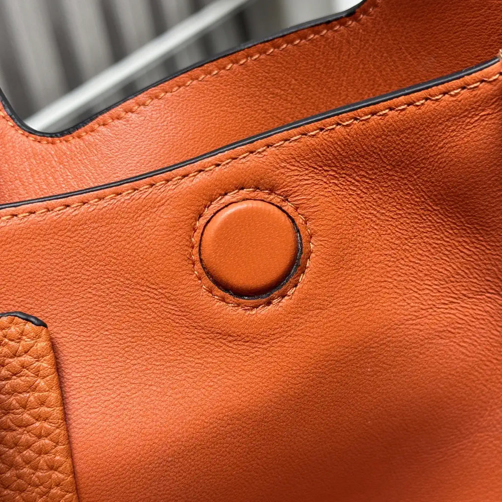 Prada 1BA349 Mini leather handbag Orange Gold