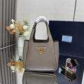 Prada 1BA349 Mini leather handbag Gray Gold