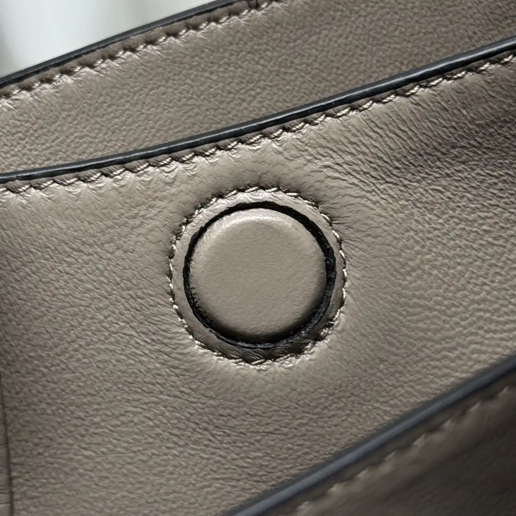 Prada 1BA349 Mini leather handbag Gray Gold