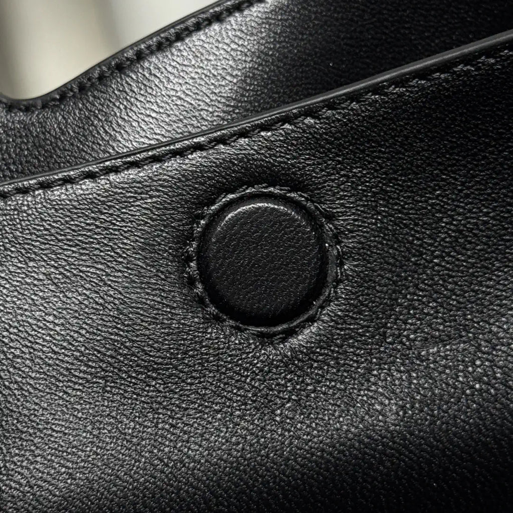 Prada 1BA349 Mini leather handbag Black Gold