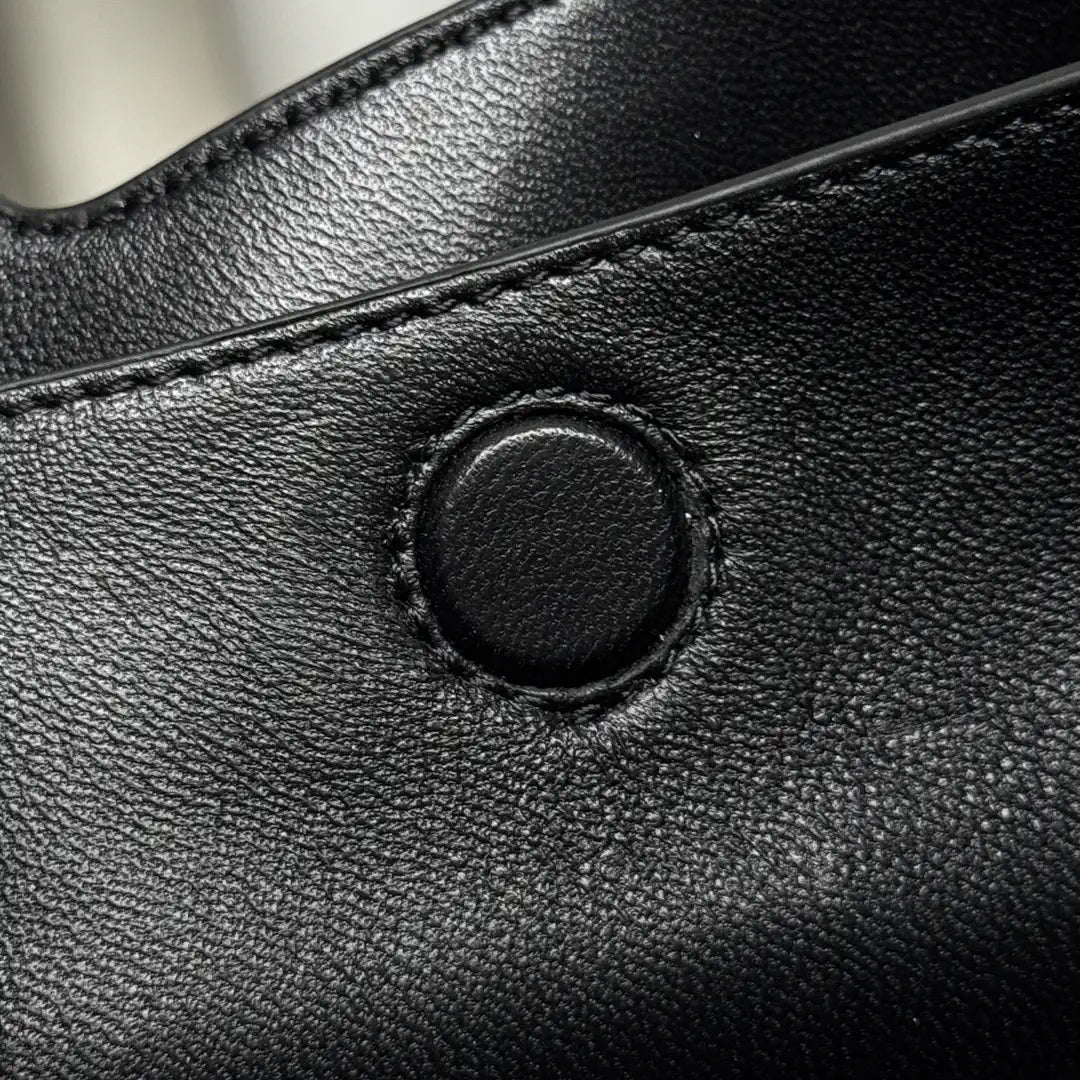 Prada 1BA349 Mini leather handbag Black Gold