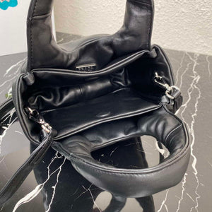 Prada 1BA359 Small Padded Prada Soft Nappa Leather Bag Black - Default Title - View 8