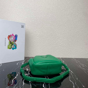 Prada 1BA359 Small Padded Prada Soft Nappa Leather Bag Green - Default Title - View 4