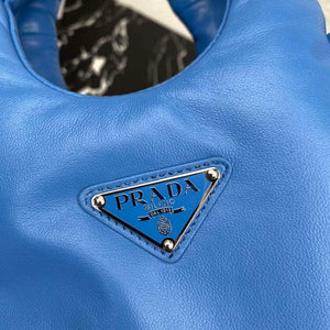 Prada 1BA359 Small Padded Prada Soft Nappa Leather Bag Light Blue - Default Title - View 5