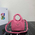 Prada 1BA359 Small Padded Prada Soft Nappa Leather Bag Pink