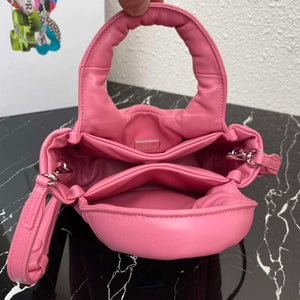 Prada 1BA359 Small Padded Prada Soft Nappa Leather Bag Pink - Default Title - View 8