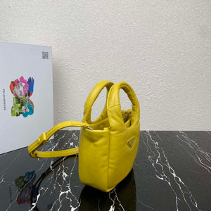 Prada 1BA359 Small Padded Prada Soft Nappa Leather Bag Yellow - Default Title - View 3