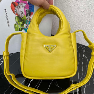 Prada 1BA359 Small Padded Prada Soft Nappa Leather Bag Yellow - Default Title - View 8