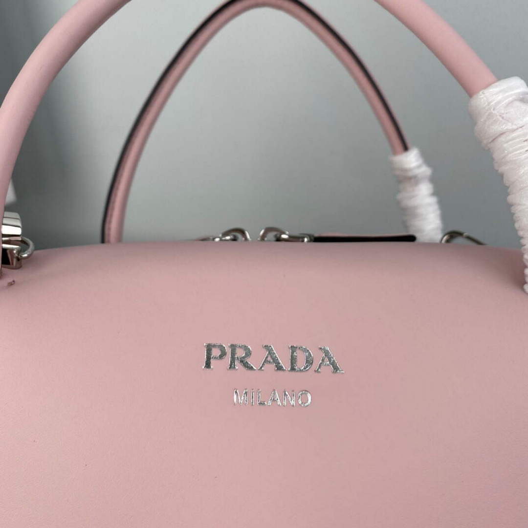Prada 1BA365 Medium leather handbag Alabaster Pink - Default Title - View 4