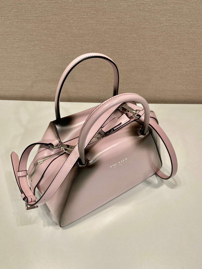 Prada 1BA366 Small brushed leather Prada Supernova handbag Alabaster S