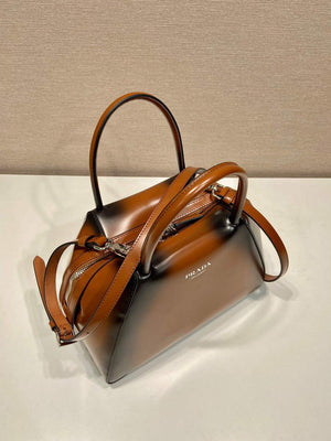 Prada 1BA366 Small brushed leather Prada Supernova handbag Brown - Default Title - View 3