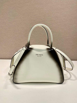 Prada 1BA366 Small brushed leather Prada Supernova handbag White - Default Title - View 1