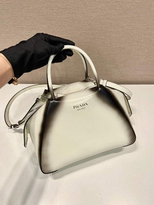 Prada 1BA366 Small brushed leather Prada Supernova handbag White - Default Title - View 2