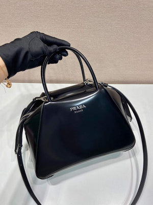 Prada 1BA366 Small brushed leather Prada Supernova handbag Black - Default Title - View 2